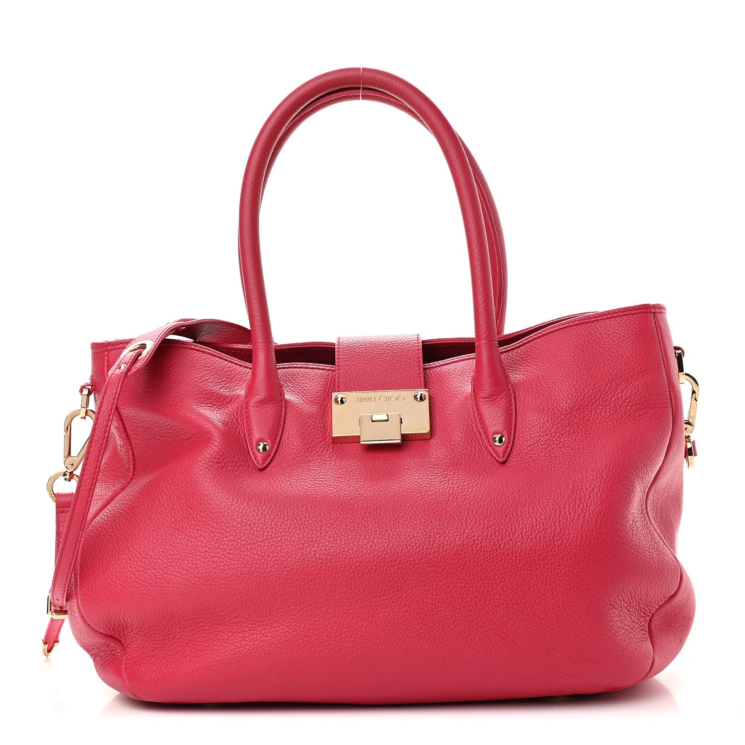 Jimmy Choo Grainy Calf Rania Cherry 1 of 11