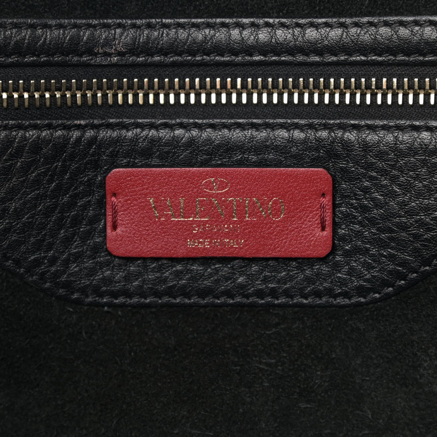 Valentino Garavani Grained Calfskin Rockstud Shoulder Tote Black 6 of 9