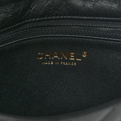 Chanel Aged Calfskin Chevron Reissue Flap Clutch Black 5 of 9