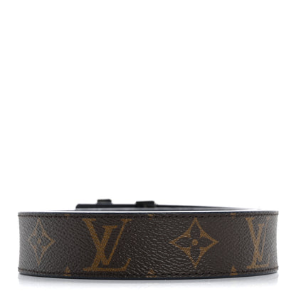 Louis Vuitton Calfskin Monogram 30mm LV Initiales Reversible Belt 90 36 Blue 2 of 7