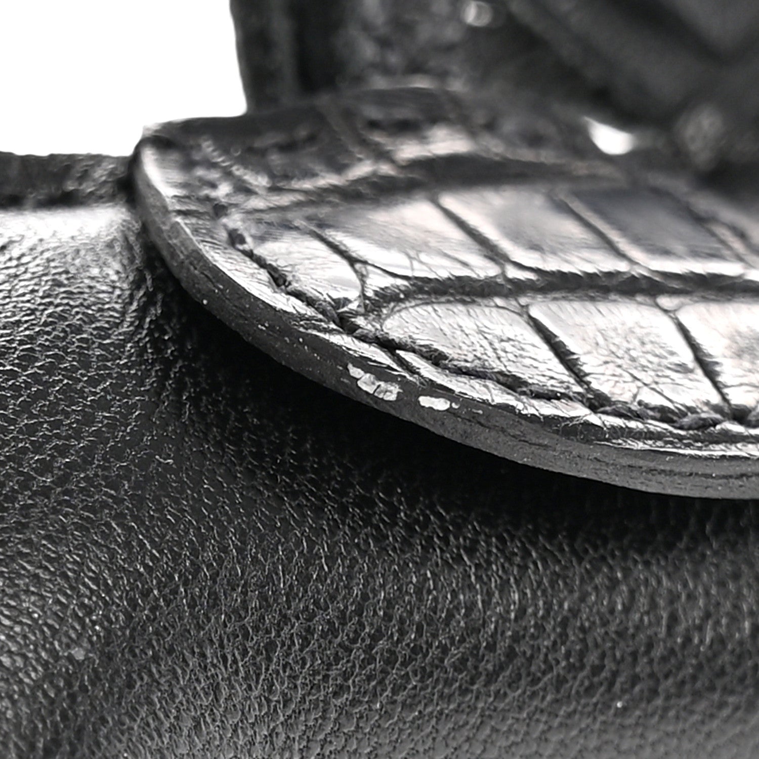 Hermes Milo Lambskin Matte Alligator Touch Grigri Rodeo Horse Bag Charm PM So Black 5 of 10