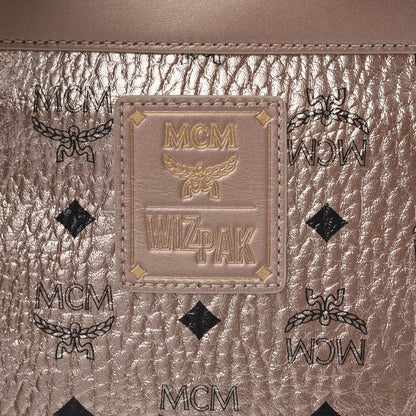 MCM Metallic X Wizpak Visetos Studded Sound System Speaker Backpack Champagne Gold 7 of 12