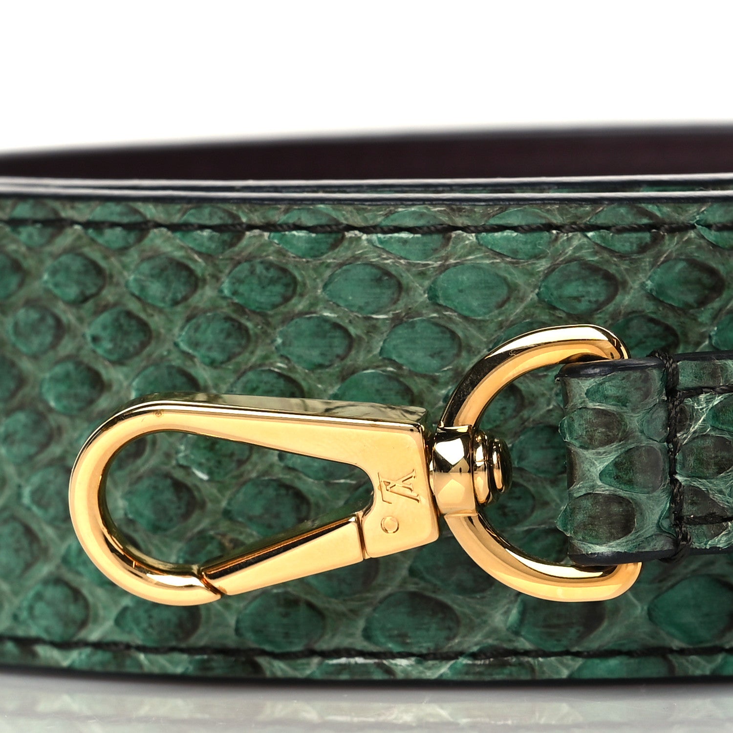 Louis Vuitton Calf Bandouliere Shoulder Strap Green Black 2 of 7