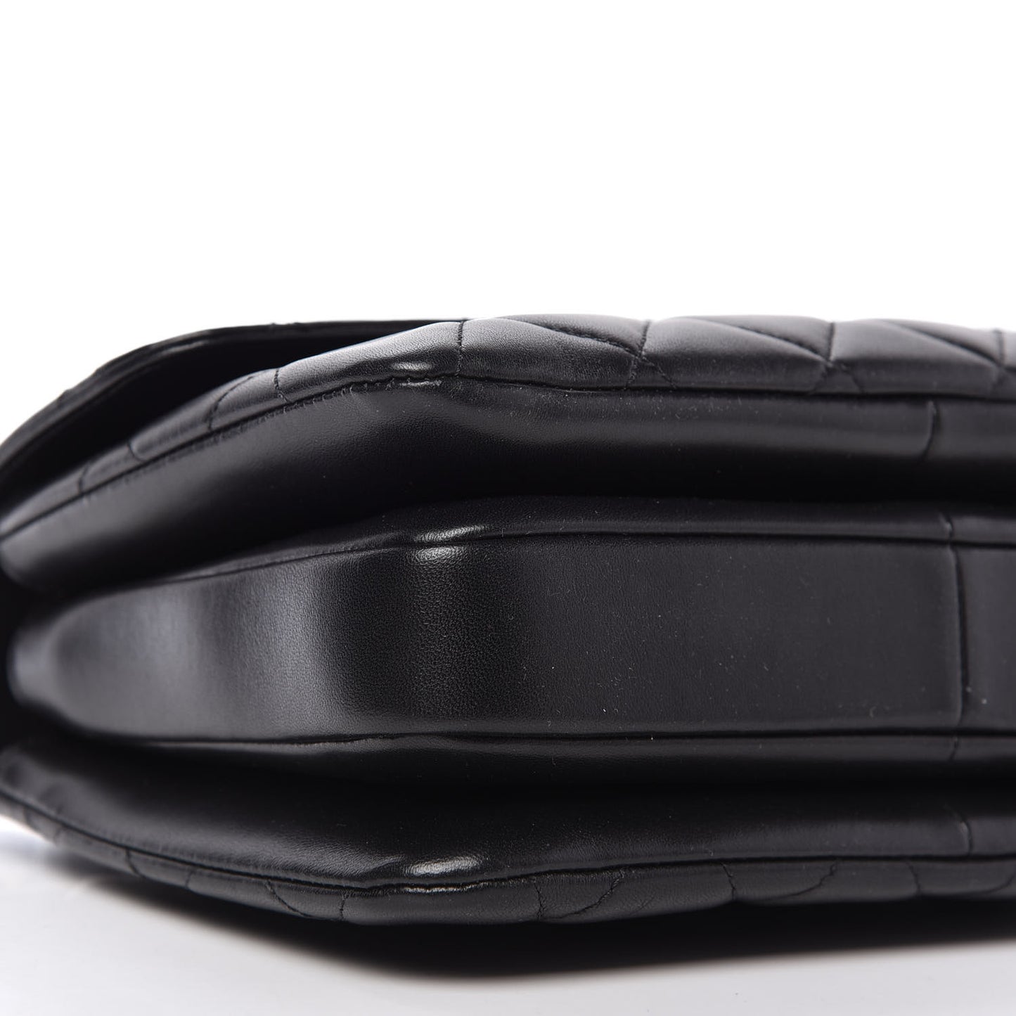 Lambskin Quilted Small Trendy CC Dual Handle Flap Bag Black
