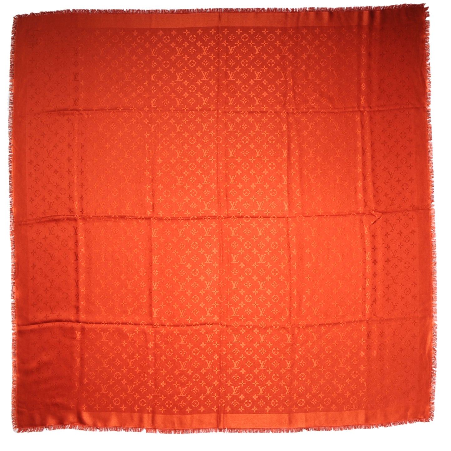 Wool Silk Monogram Shawl Orient