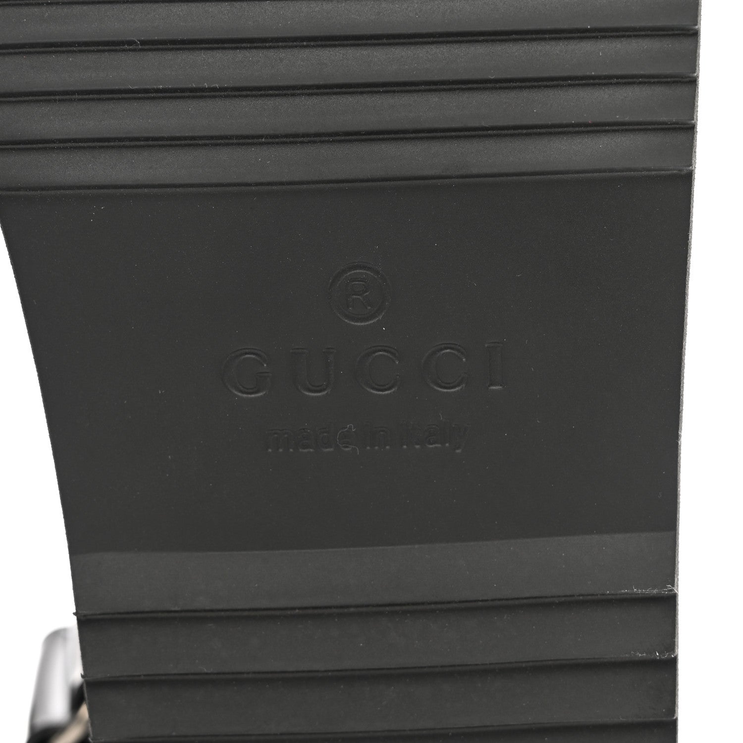 Gucci Rubber Mini Double G Womens Dad Sandals 36 Black 6 of 8