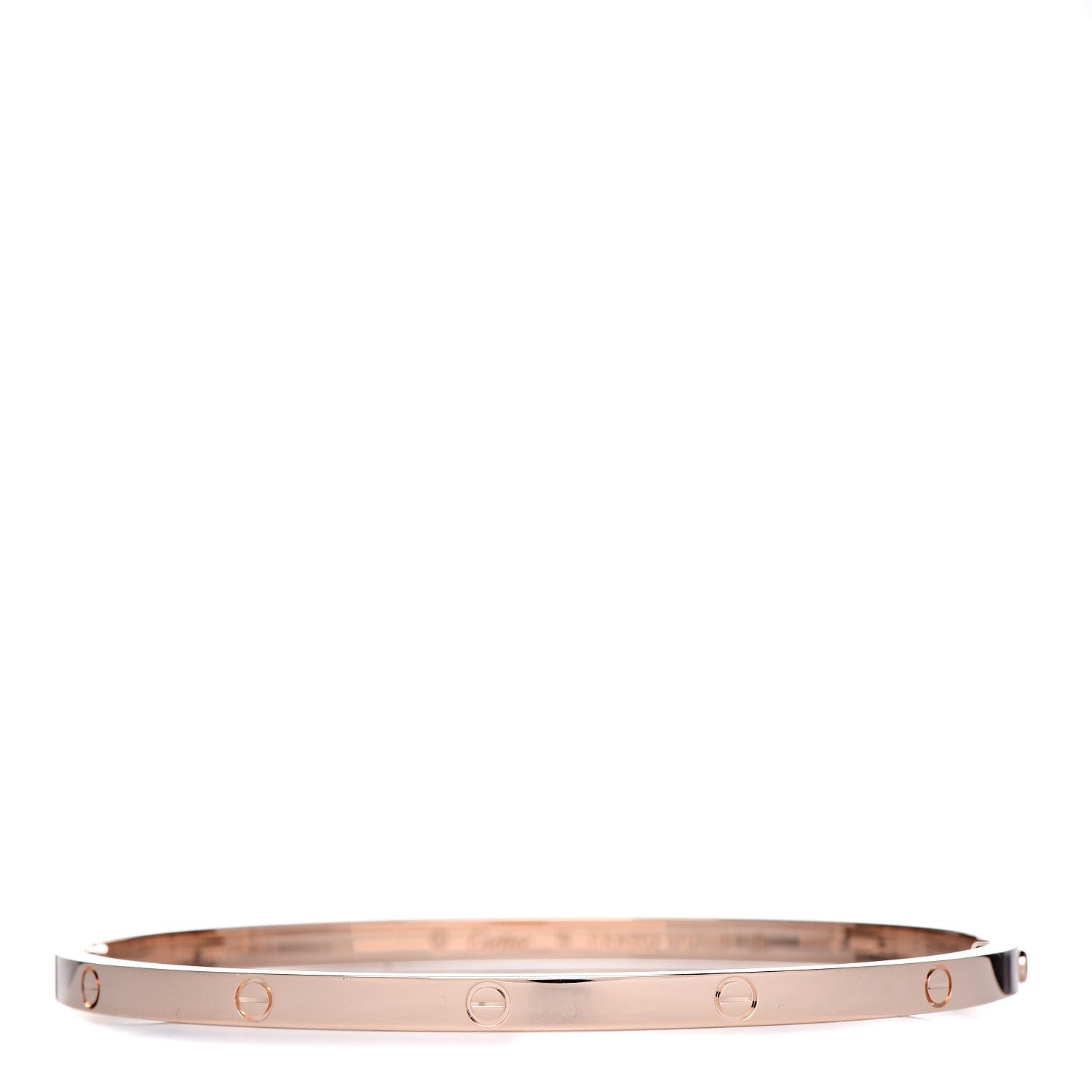 Cartier 18K Pink Gold Small LOVE Bracelet 19 1 of 4