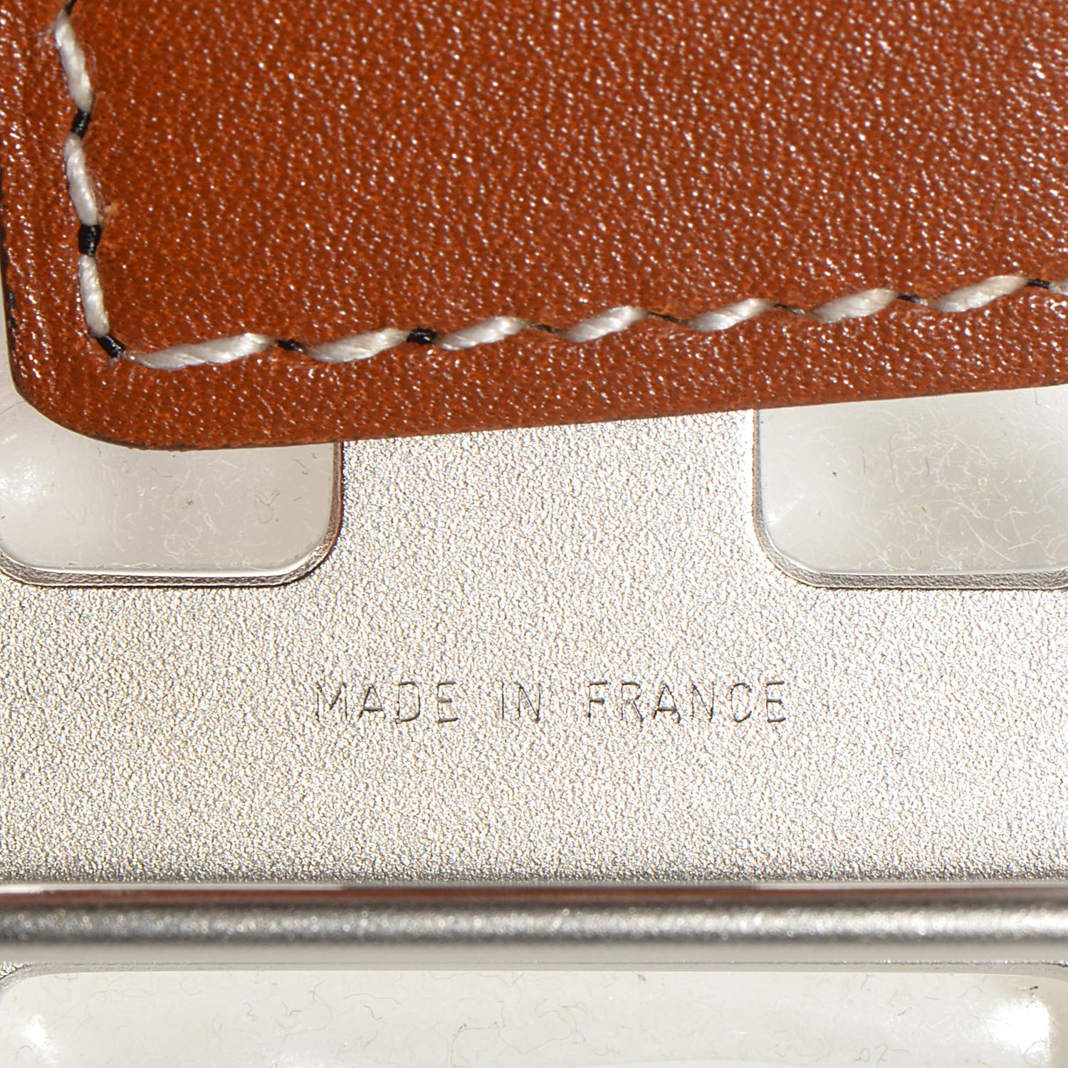 Hermes Natural Barenia Chamonix Constance 32mm H Belt Fauve Noir 75 7 of 8