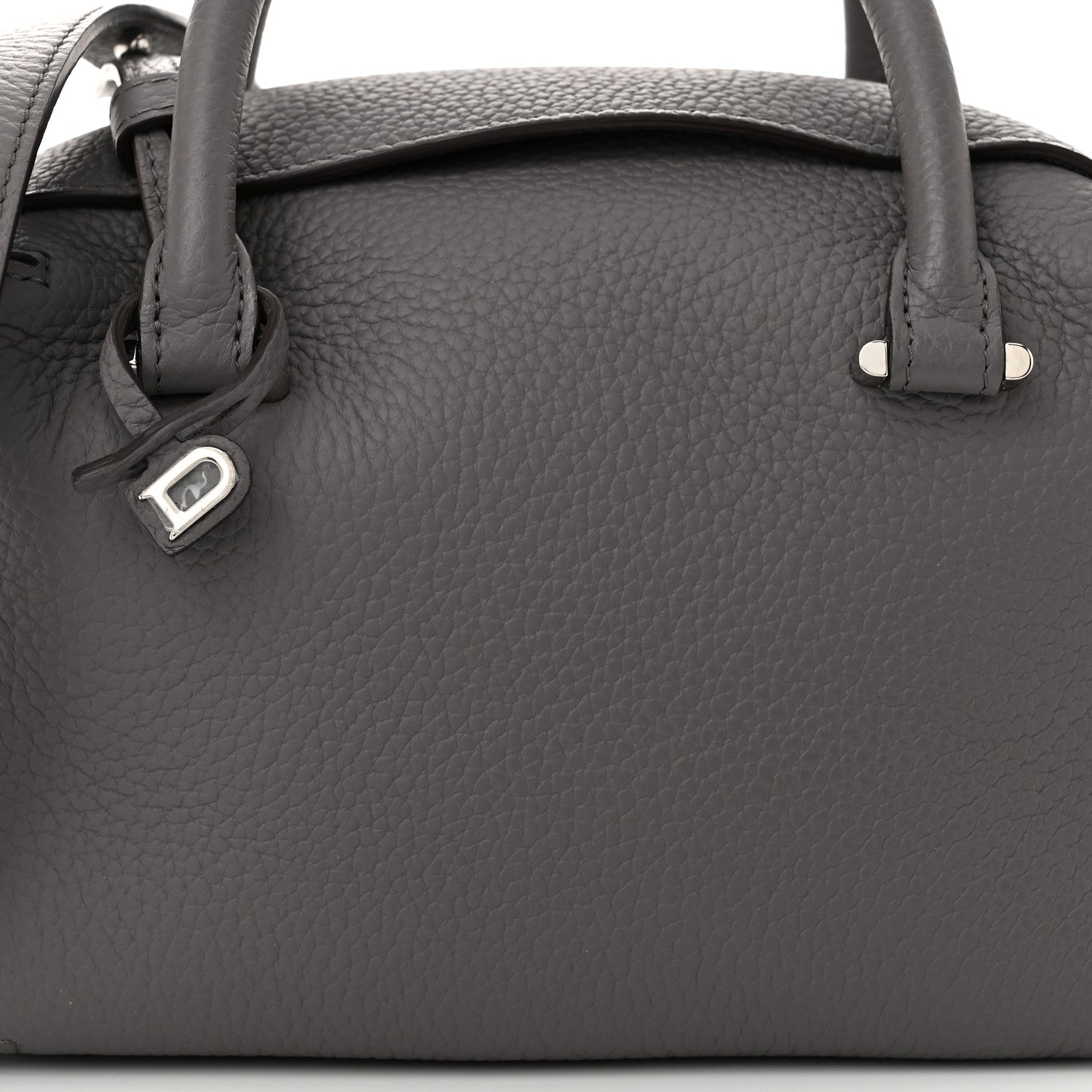 Delvaux Taurillon Soft Mini Cool Box Satchel Stone 8 of 11