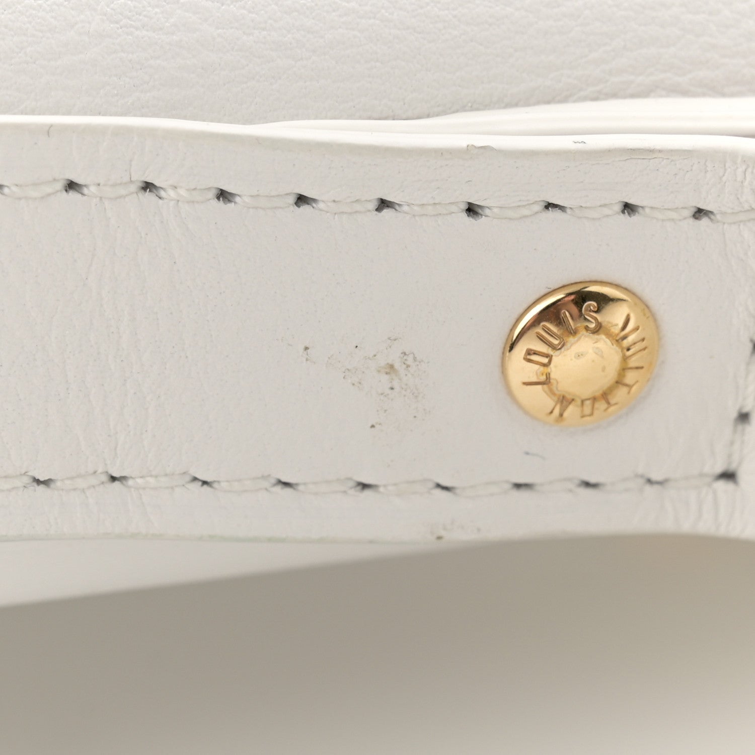 Louis Vuitton Calfskin Monogram Cutout Petit Noe White 10 of 11