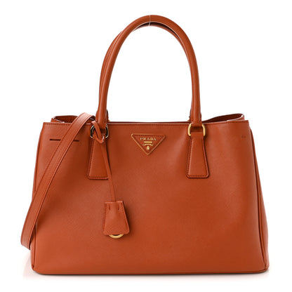 Prada Saffiano Lux Medium Tote Papaya 1 of 10