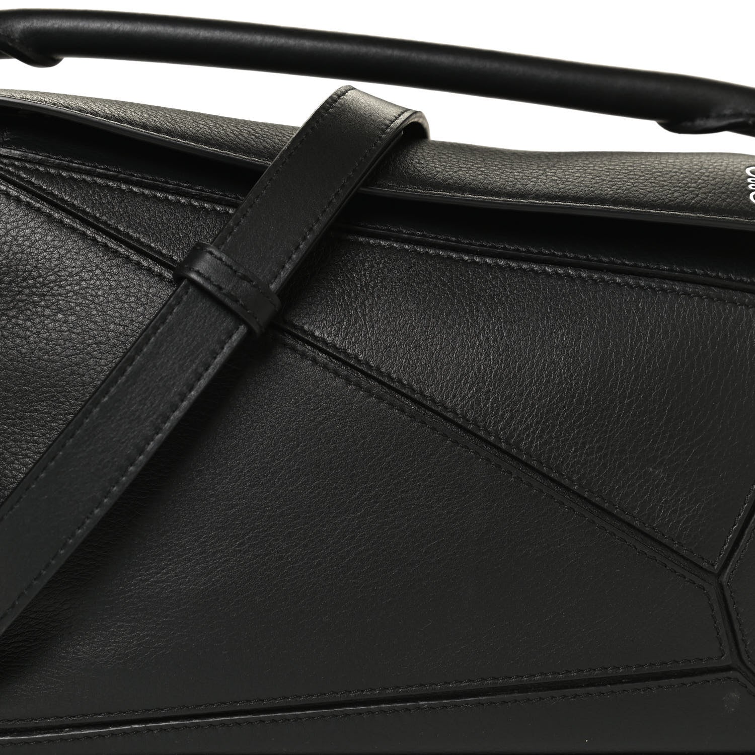 Loewe Calfskin Small Puzzle Bag Black 7 of 9