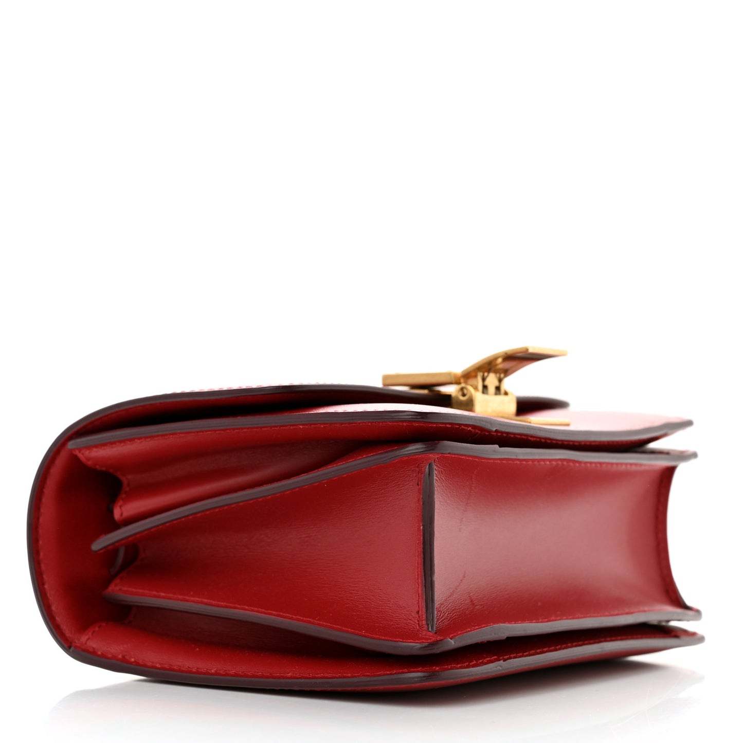 Smooth Calfskin Small Classic Box Flap Bag Red