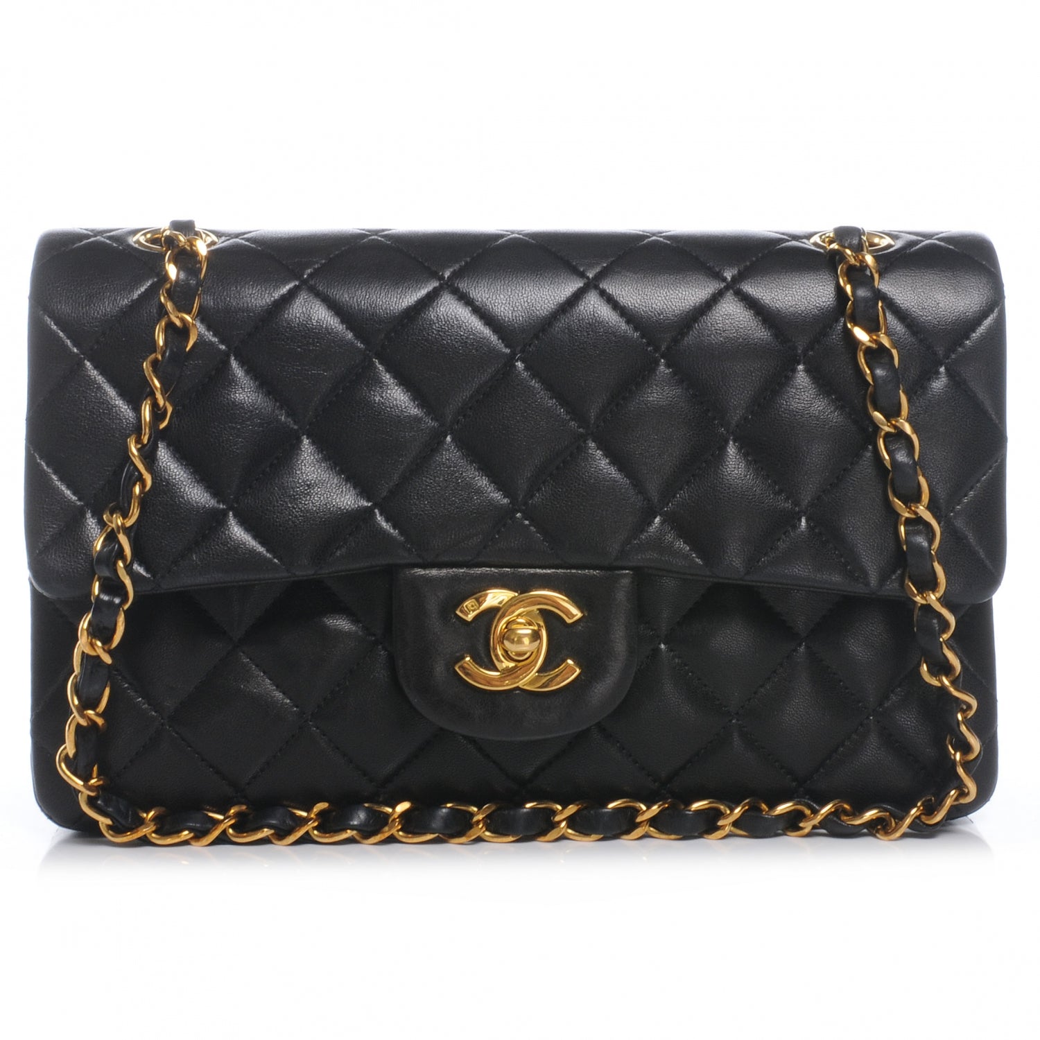 Chanel Lambskin Small Double Flap Black 1 of 9