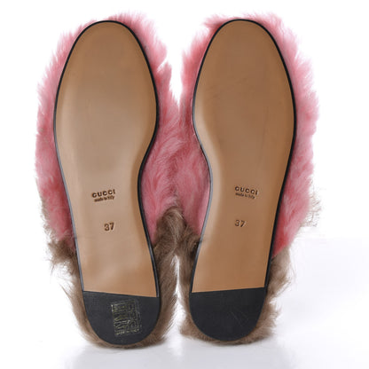 Gucci Merino Wool Womens Princetown Slippers 37 Pink 5 of 9