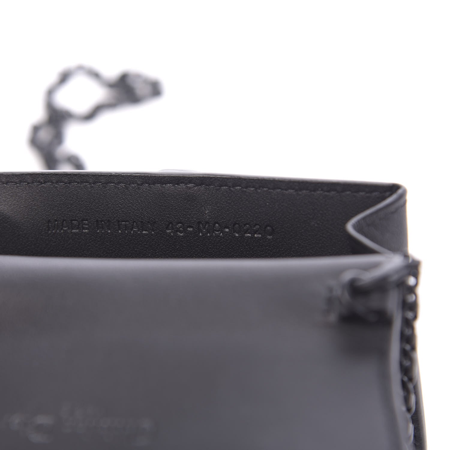 Christian Dior Ultra Matte Calfskin Nano Saddle Chain Pouch Black 7 of 11