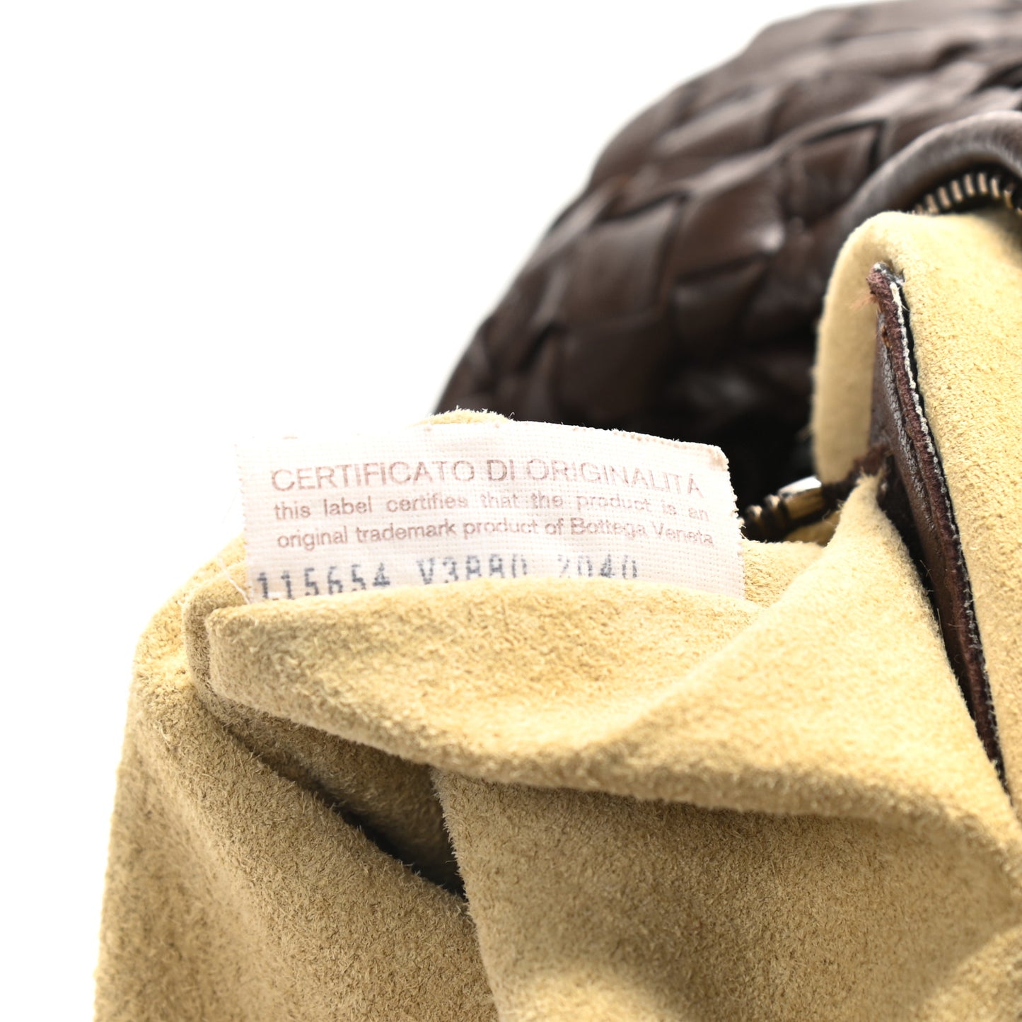 Nappa Intrecciato Large Veneta Hobo Ebano