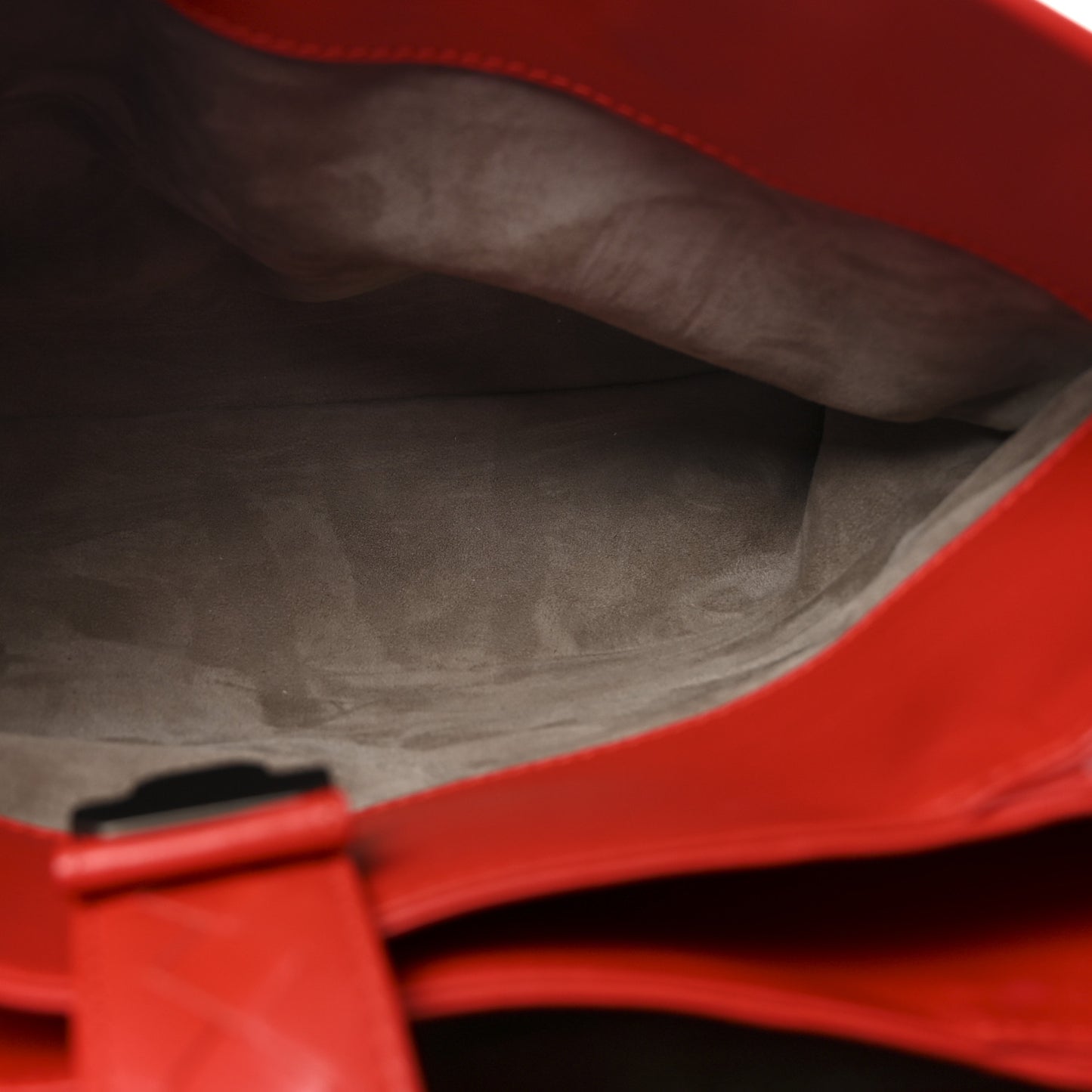 Nappa Intrecciato Small Roma Tote Red