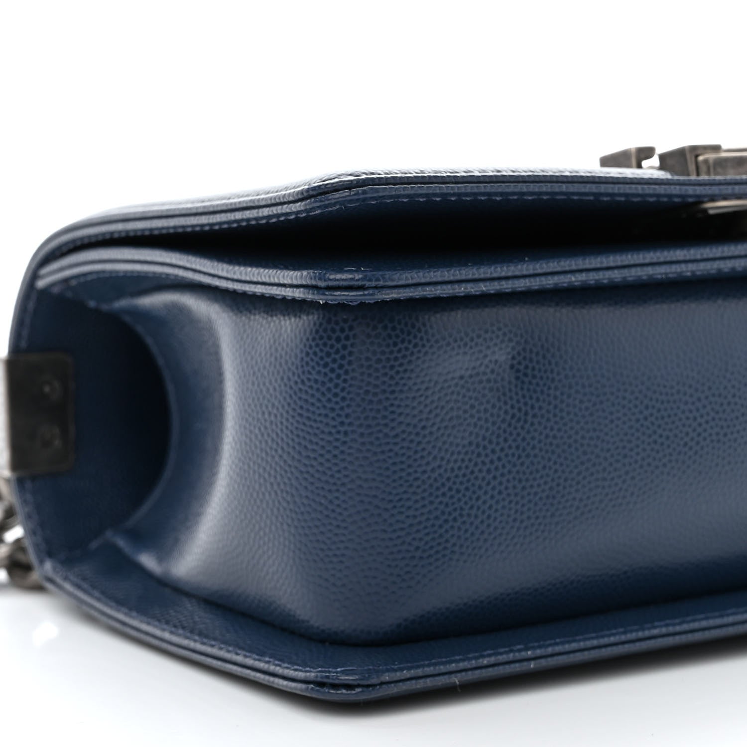 Chanel Caviar Quilted Small Boy Flap Blue 9 of 10