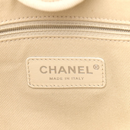 Chanel Mixed Fibers Calfskin Small Deauville Tote Light Grey 6 of 10
