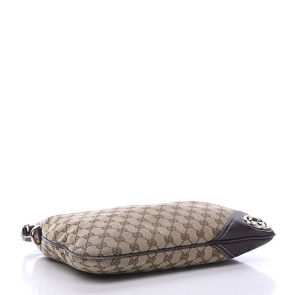 Gucci Monogram Medium New Britt Hobo Dark Brown 3 of 10