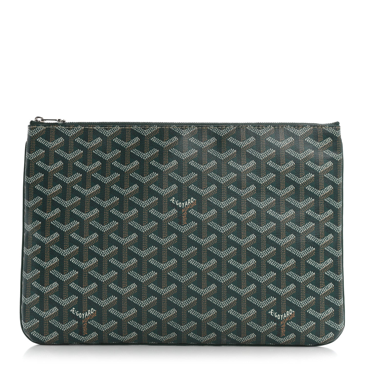 Goyard Goyardine Senat Pochette MM Green 1 of 8