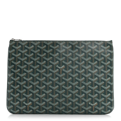 Goyard Goyardine Senat Pochette MM Green 1 of 8