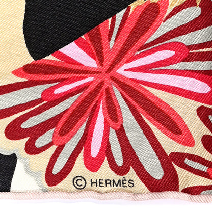 Hermes Silk The Three Graces Zoom Scarf 45 Creme Black Bleu Rogue 3 of 4