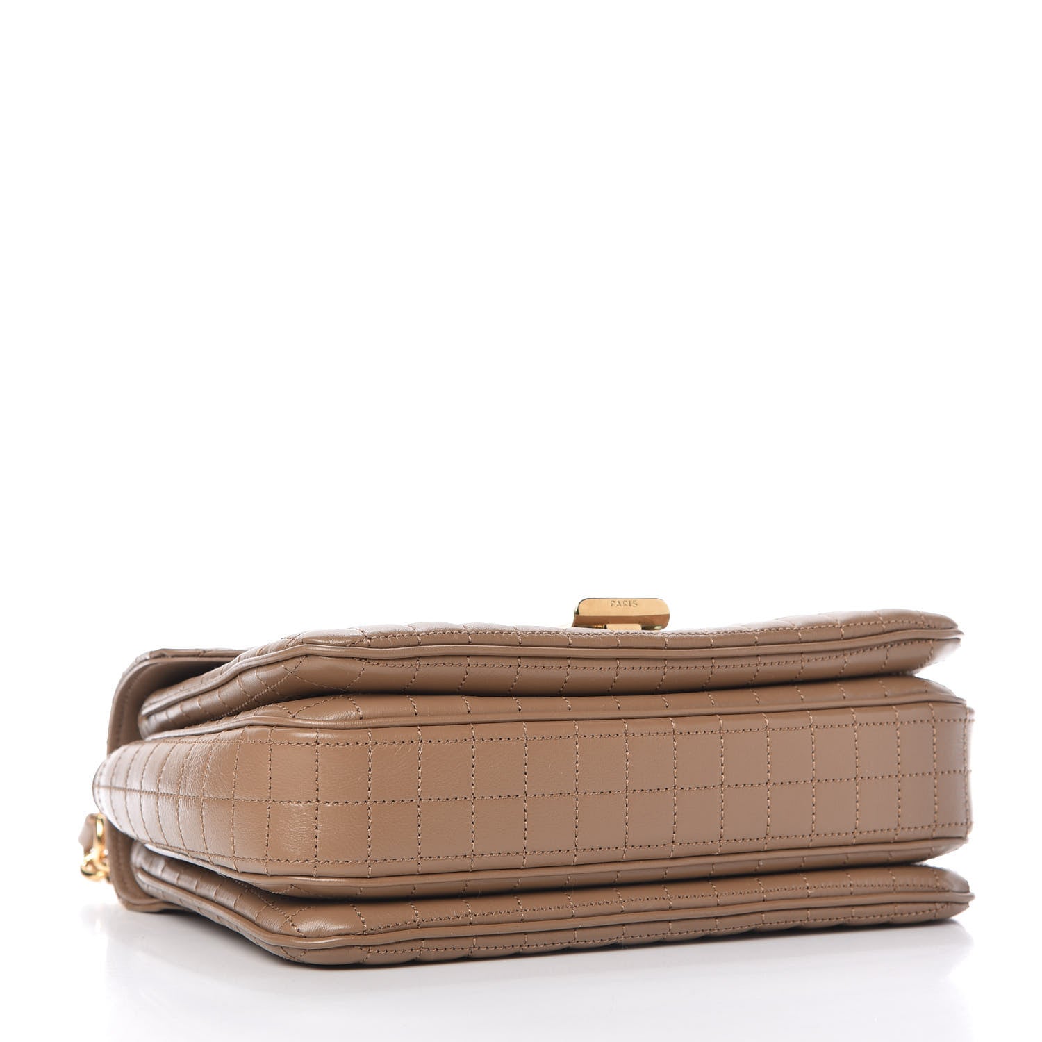 Celine Calfskin Quilted Medium C Bag Camel 7 of 19