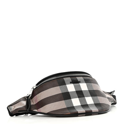Burberry E-canvas Check Bum Bag Dark Birch Brown 3 of 12