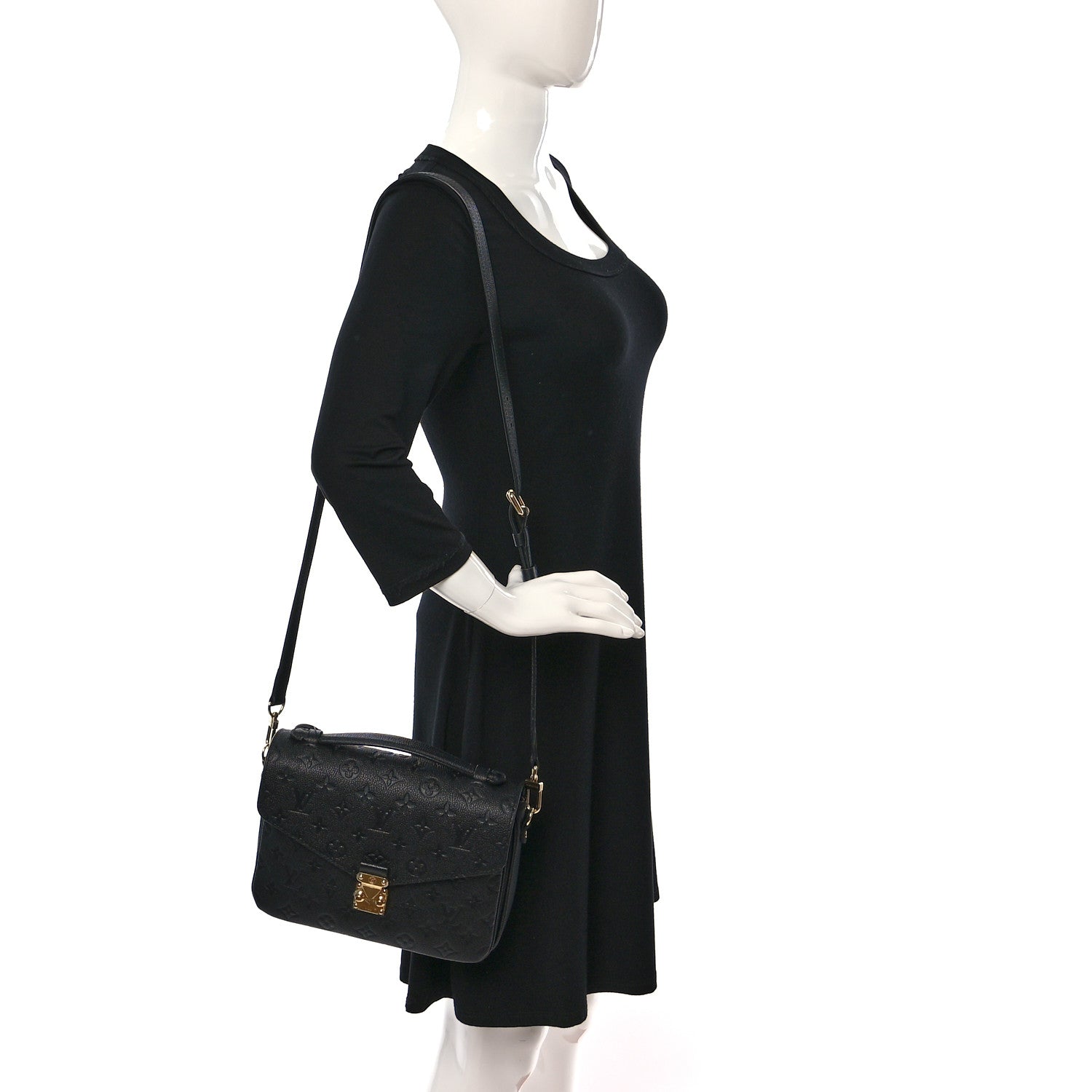 Louis Vuitton Empreinte Pochette Metis Black 2 of 10
