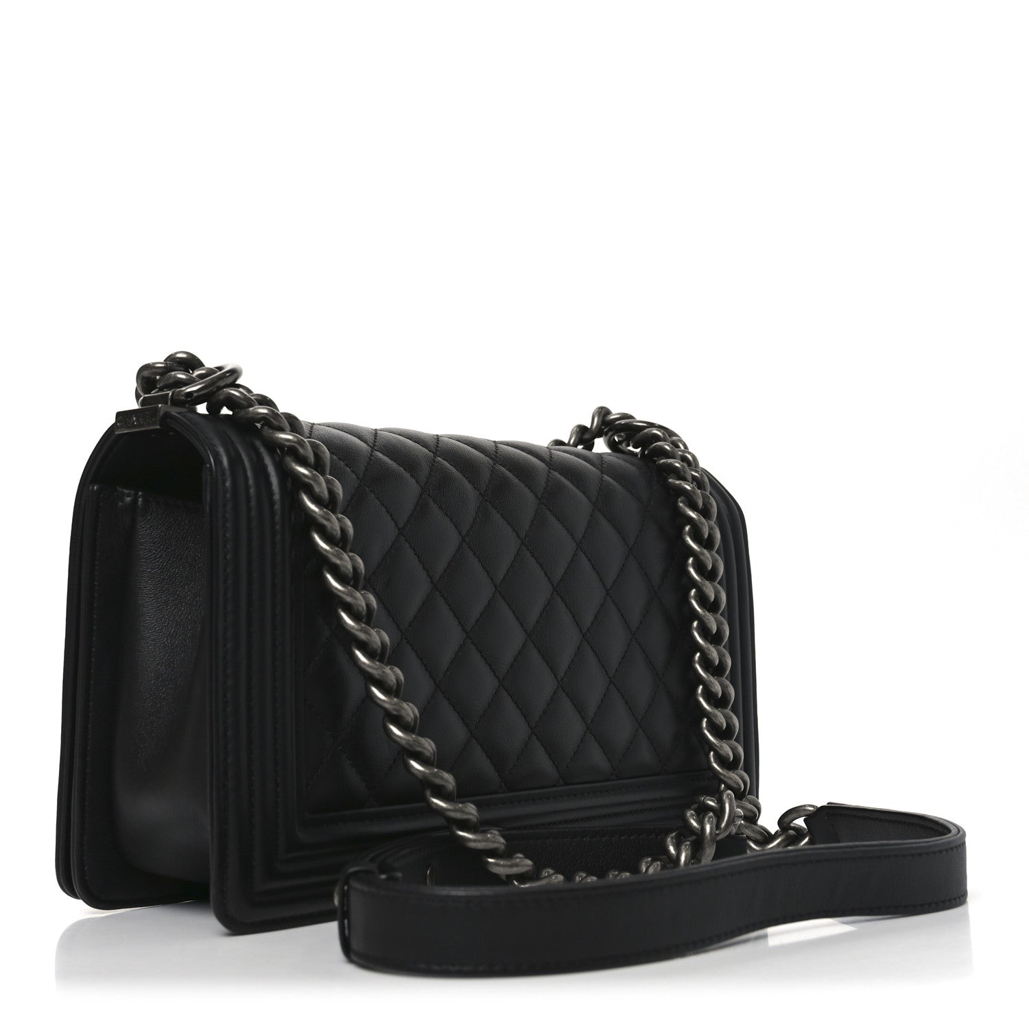 Chanel Calfskin Quilted Medium Boy Flap Black 3 of 11