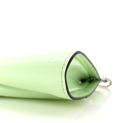 Christian Louboutin Patent Psychic Loubitwist Clutch Studio Green 9 of 9