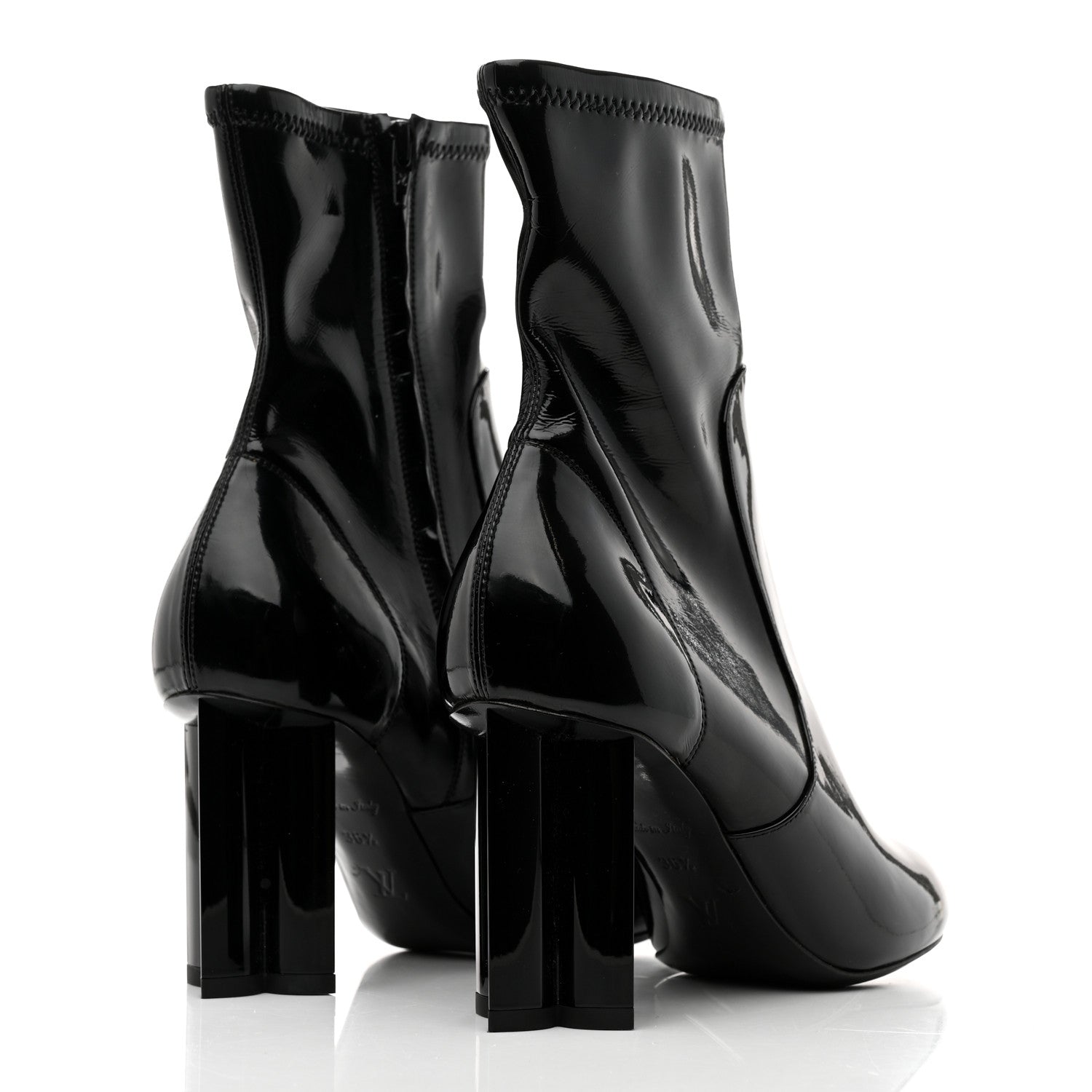Louis Vuitton Patent Silhouette Ankle Boots 36.5 Black 4 of 8