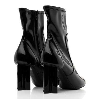 Louis Vuitton Patent Silhouette Ankle Boots 36.5 Black 4 of 8