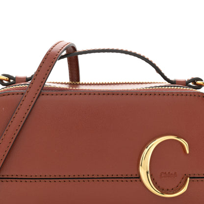 Chloe Shiny Calfskin Mini Vanity C Bag Sepia Brown 10 of 12