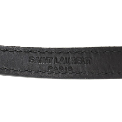 Saint Laurent Calfskin Double Wrap Bracelet Black 4 of 5