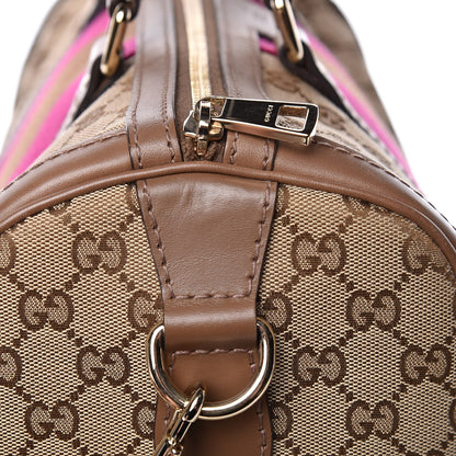 Gucci Monogram Vintage Web Medium Boston Maple Brown 18 of 18