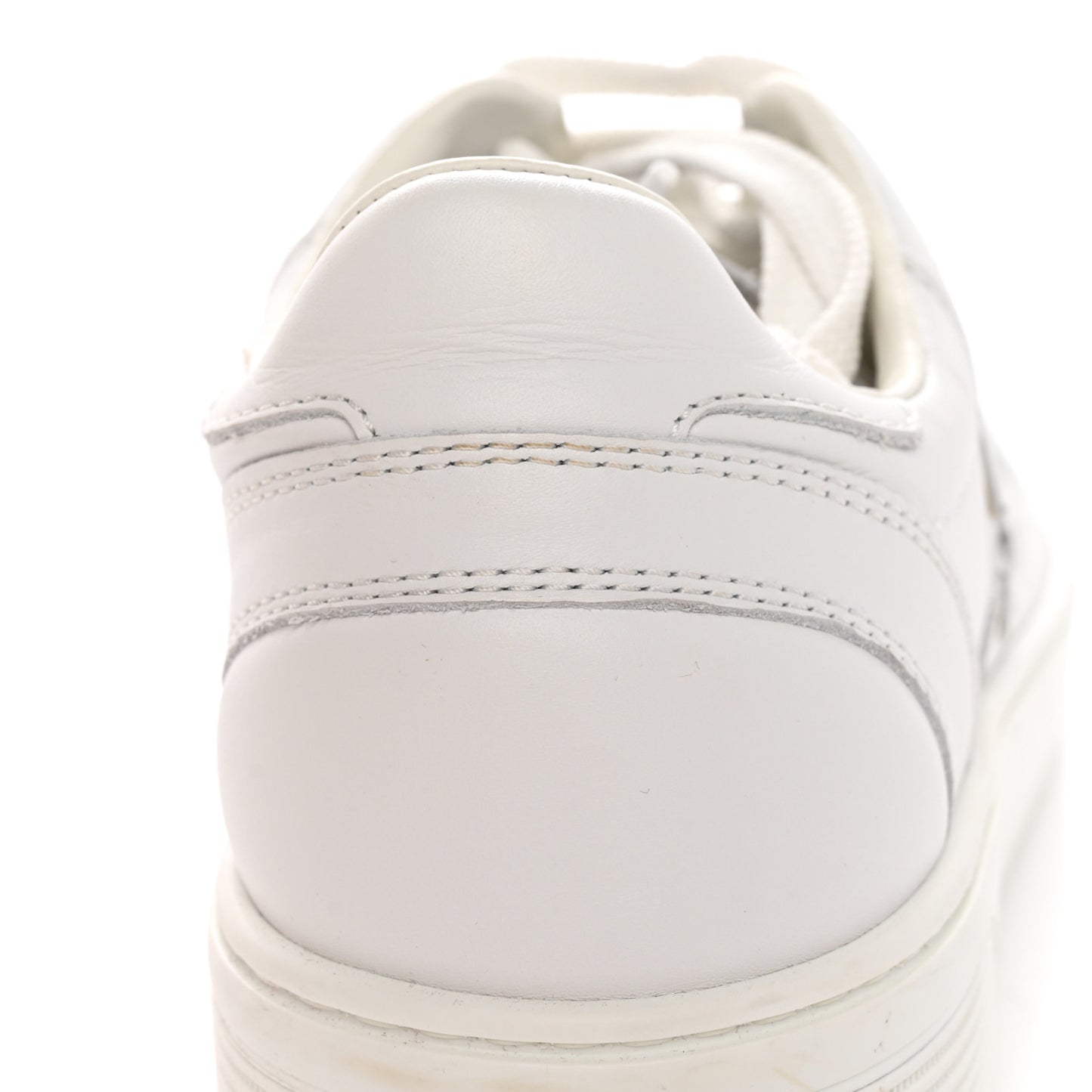 Calfskin CC Womens Sneakers 40.5 White