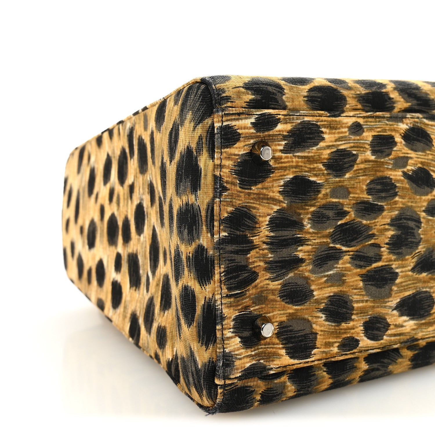 Christian Dior Canvas Leopard Print Medium Lady Dior 9 of 10