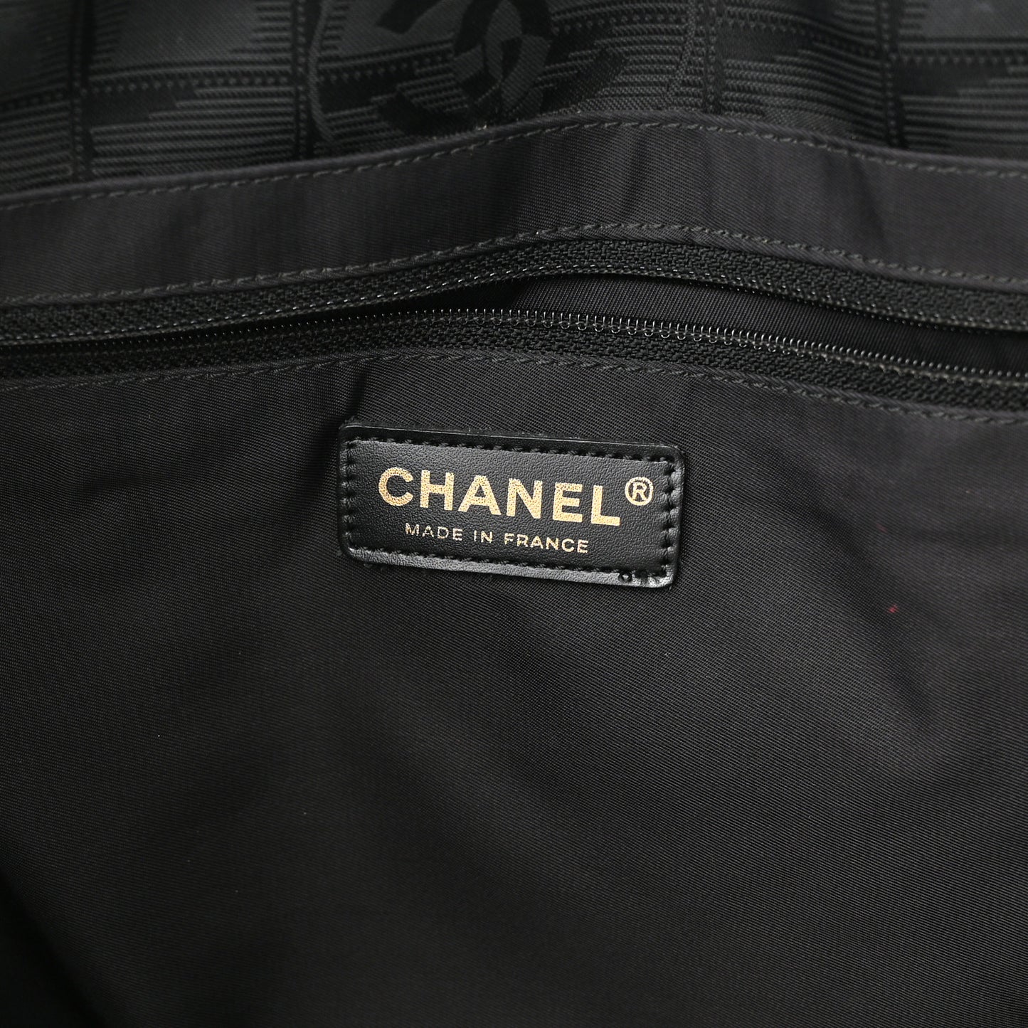 Nylon Large Travel Tote Black