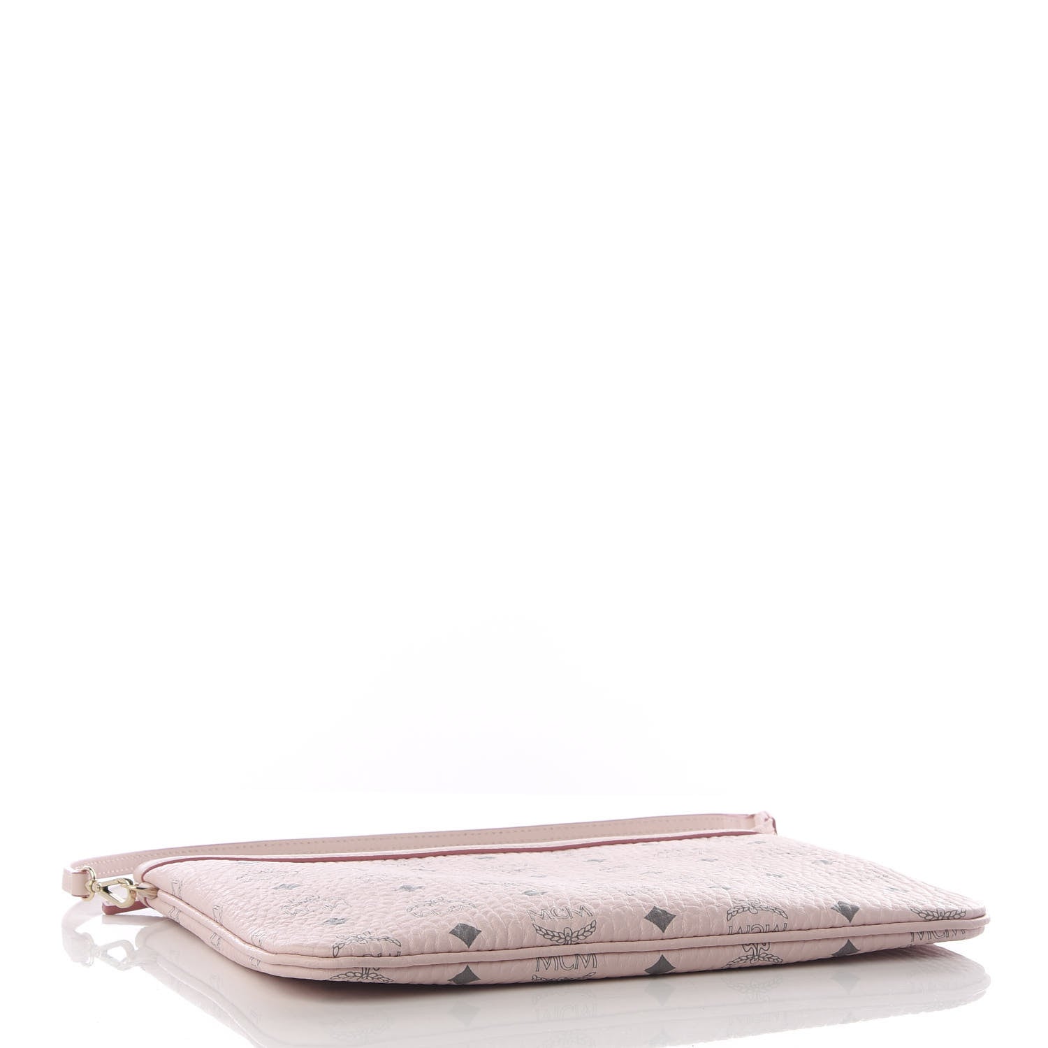 MCM Visetos Liz Shopper Tote Pouch Powder Pink 3 of 8