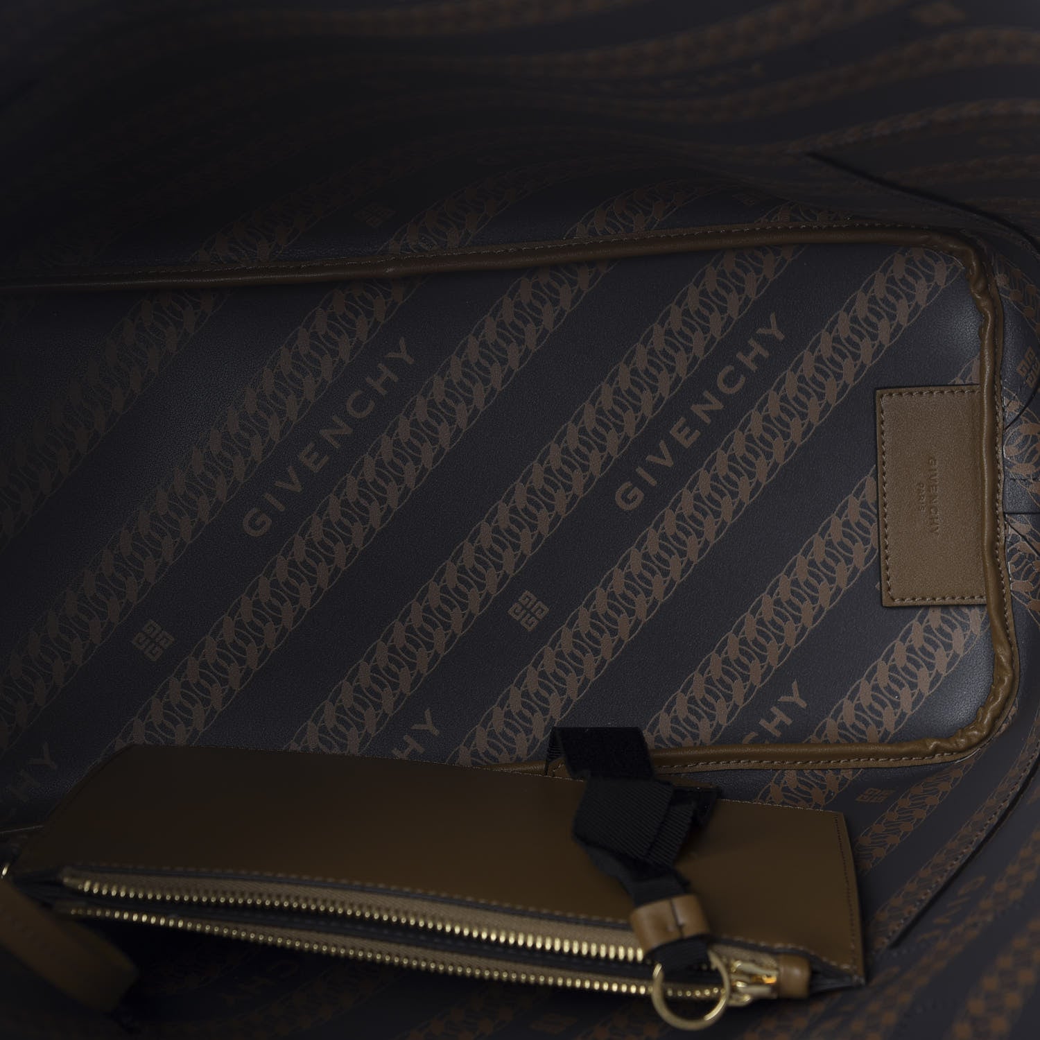 Givenchy Smooth Calfskin Wing Shopper Tote Military Green 5 of 10