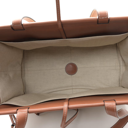 Loewe Canvas Calfskin Cushion Tote Natural 5 of 12