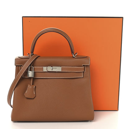 Hermes Togo Kelly Retourne 28 Gold 14 of 14