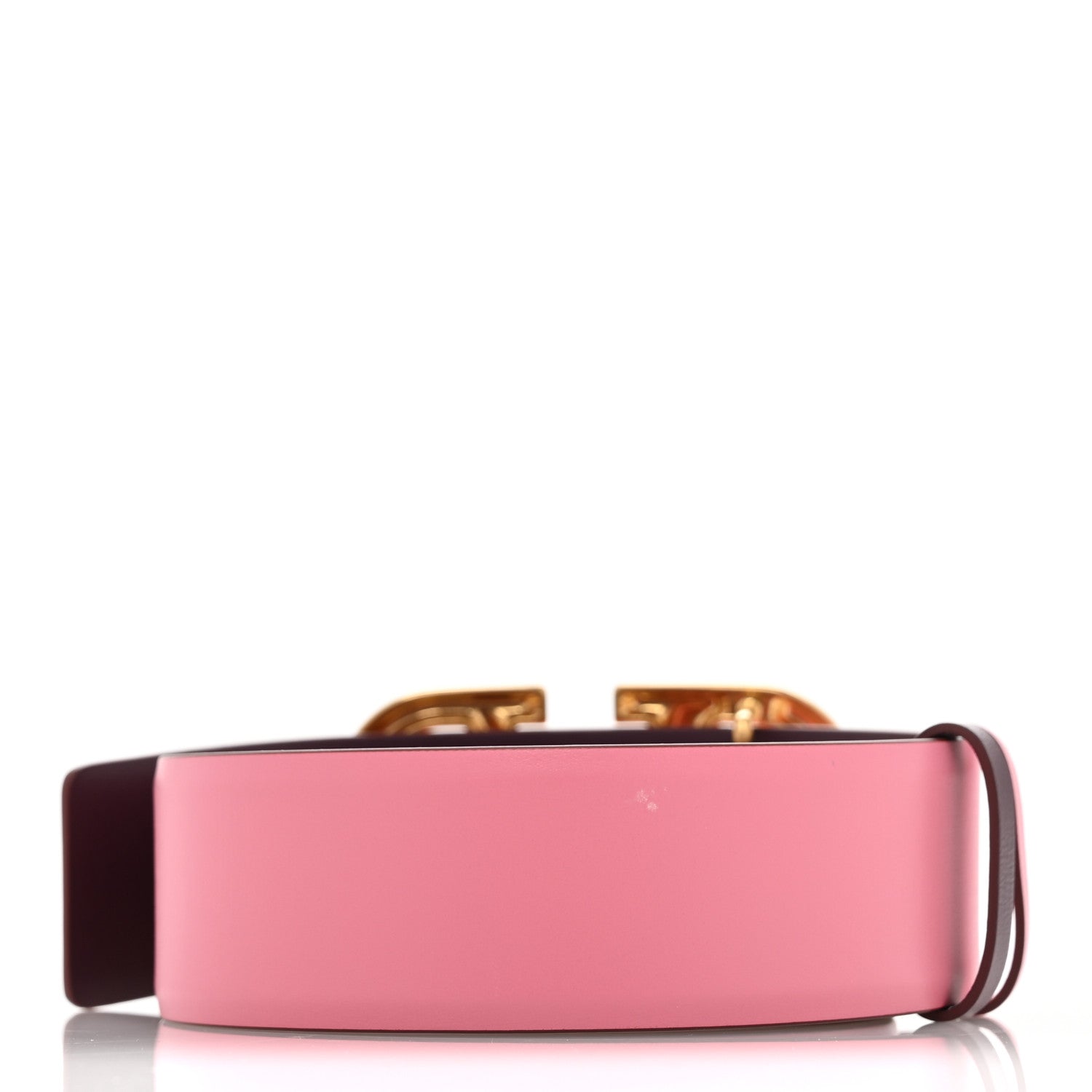 Valentino Garavani Glossy Calfskin VLogo Reversible 30mm Belt 100 40 Feminine Pink Indian Violet 2 of 6
