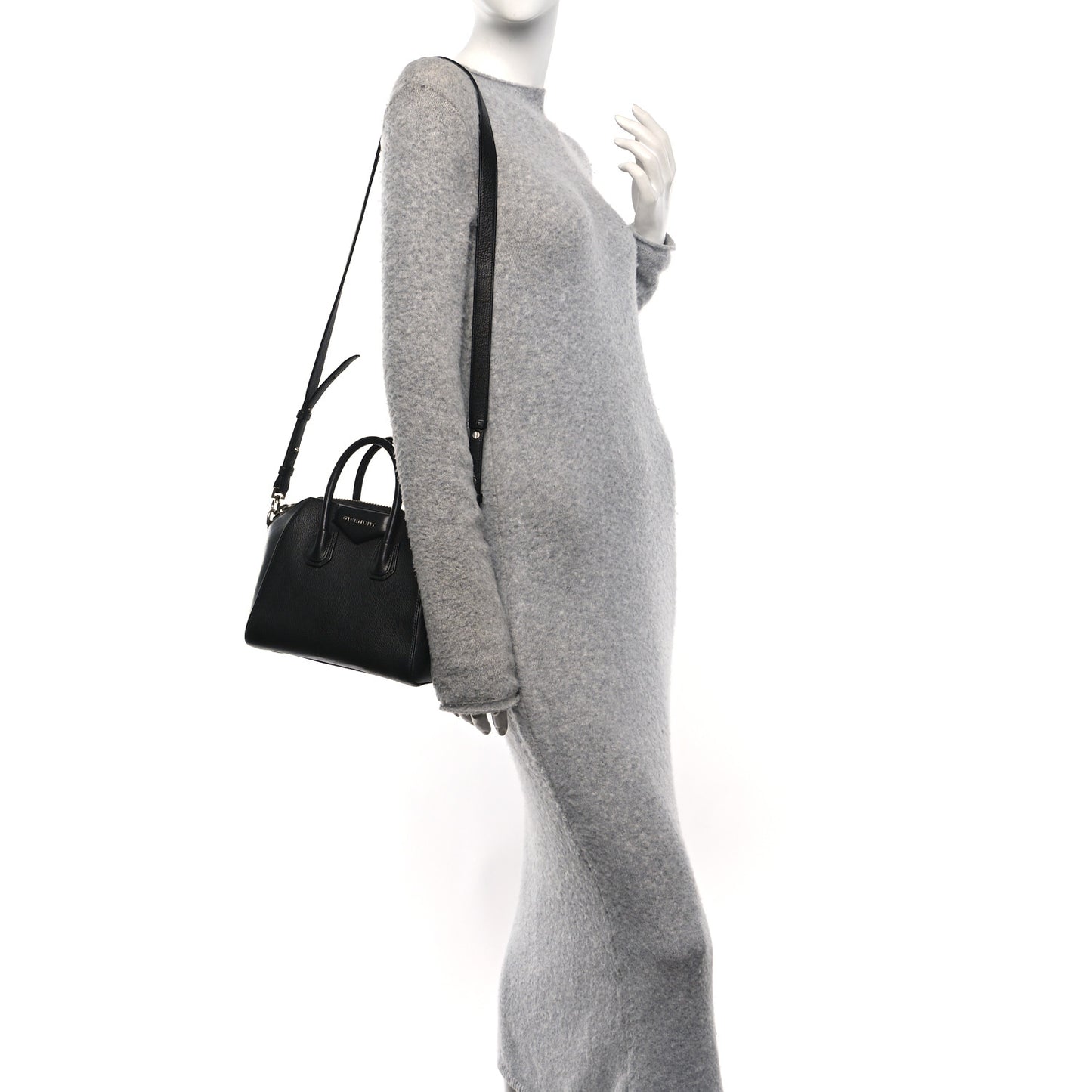 Sugar Goatskin Mini Antigona Black