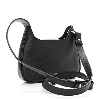 Versace Calfskin La Medusa Small Hobo Crossbody Black 3 of 9