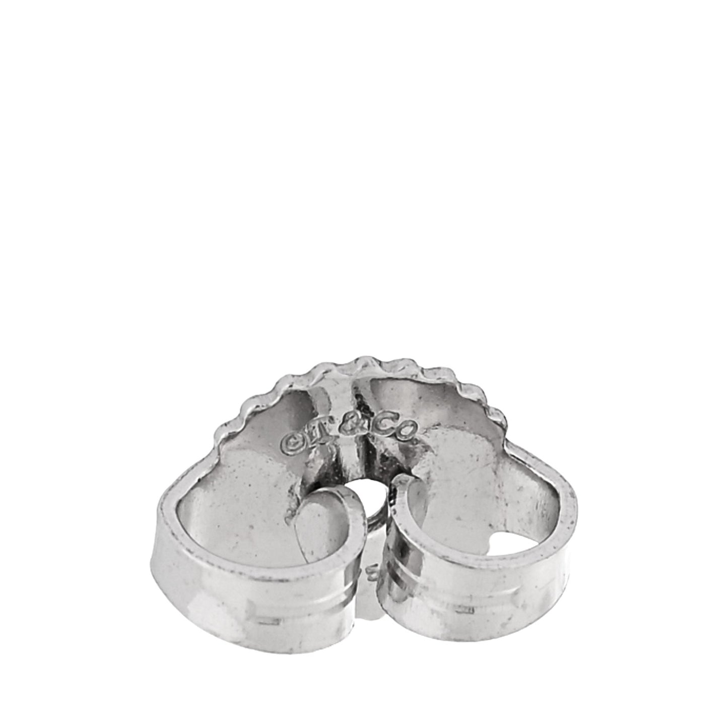 18K White Gold Diamond T Bar Earrings