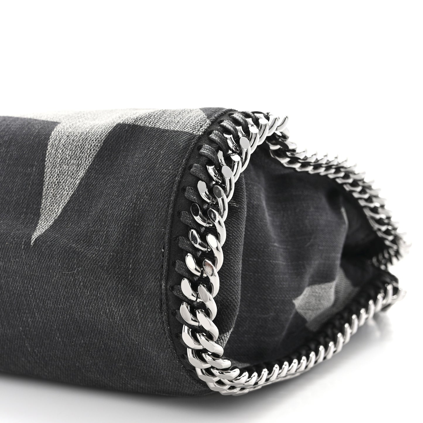 Denim Star Mini Falabella Tote Black